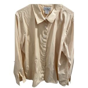 L.L.Bean cotton blend oxford shirt.